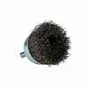 Forney Command PRO Cup Brush Crimped, 1-1/2 in x .014 in x 1/4 in Shank 60004